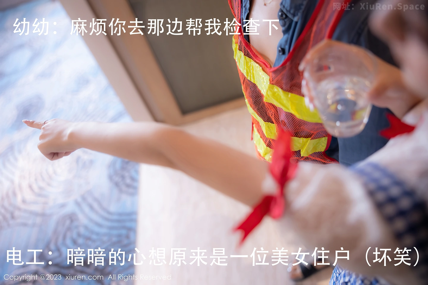 图片[3]-[XiuRen秀人网]VOL.7509 模特幼幼性感蓝白格子萝莉裙服饰多面视角秀完美身材诱惑写真110P-秀人网官方网站